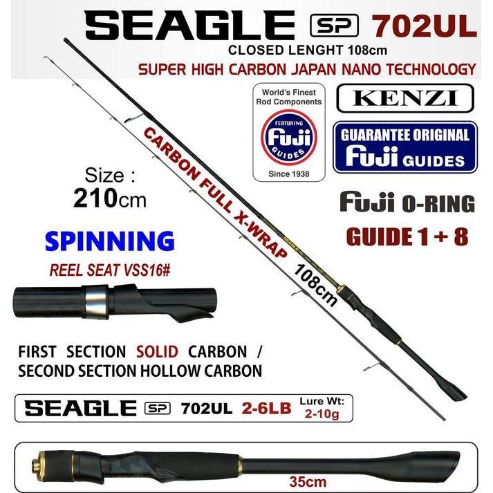 Rod / Joran Kenzi Seagle Ultra Light (Fuji Guide)