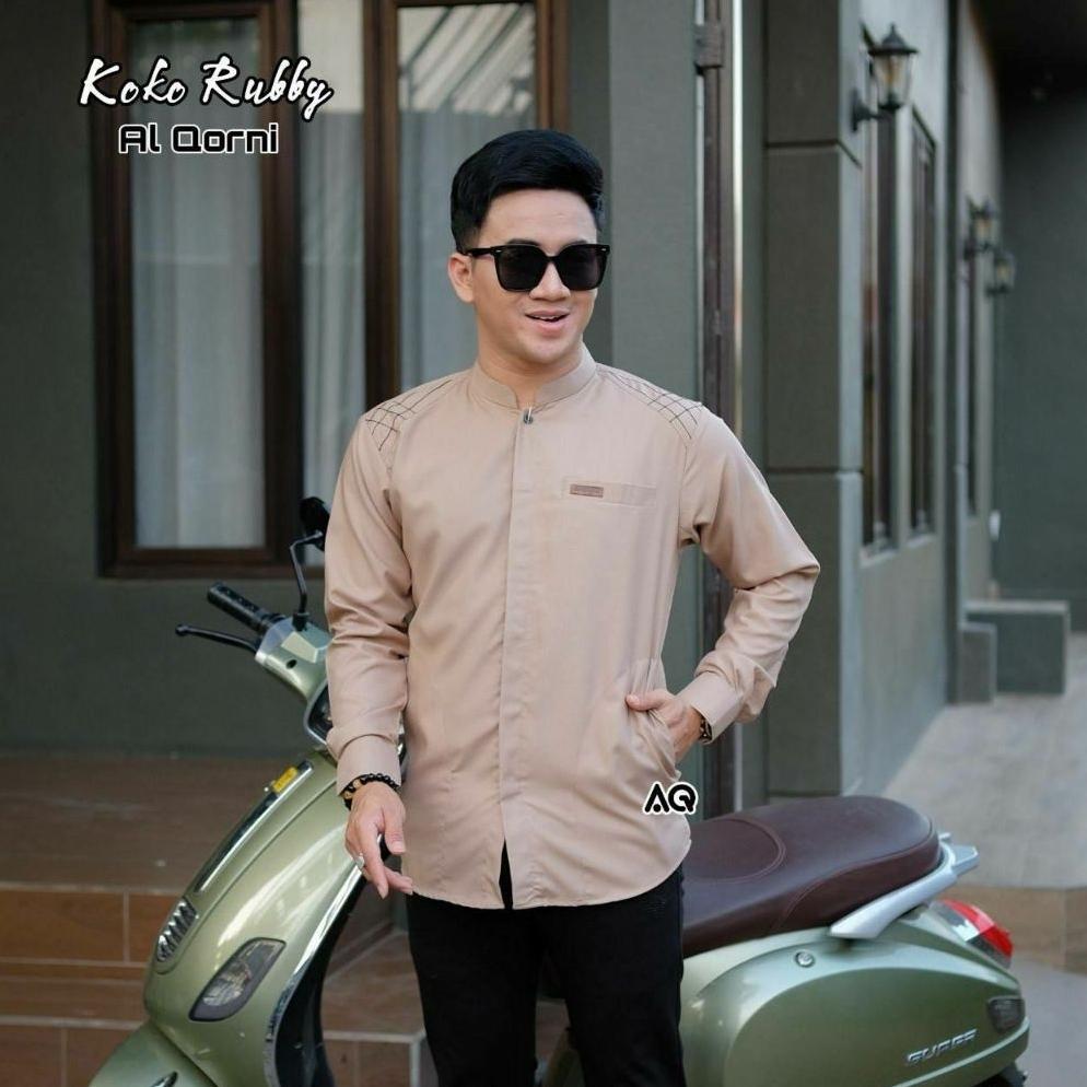 BEST SELLER BAJU KOKO PRIA PUTIH KEMKO LIST POLOS PRIA PANJANG BAJU KOKO DEWASA BASIC SHANGHAI SERAG