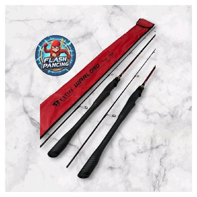 Joran Ul Elito Warlord Spinning (662/702)(3-7Lbs) - Ultralight Carbon Solid Xwrap (Ring Full Fuji Al