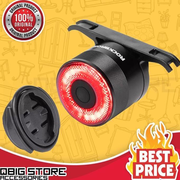 Lampu Belakang Sepeda ROCKBROS Q3 SMART LIGHT TAIL REAR BRAKE SENSOR