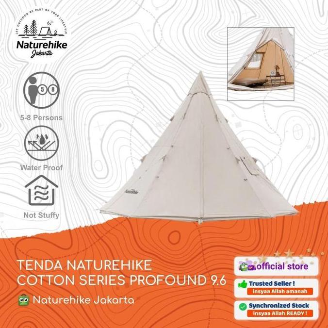 Terlaris Tenda Cotton Series Naturehike Nh20Zp002 Glamping Camping Safari