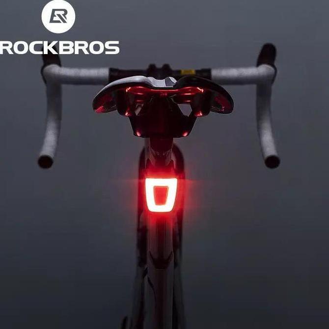 LAMPU BELAKANG SEPEDA HELM ROCKBROS TT30-WD ORIGINAL RECHARGEABLE