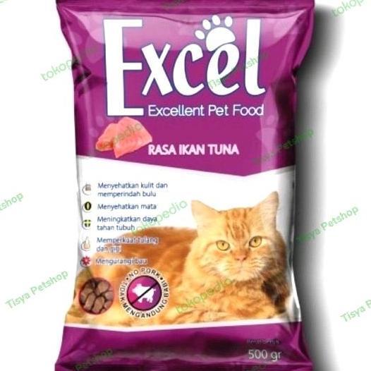 Miaw- Makanan Kucing Excel Tuna Ikan 1 Kg Cat Food - Dry Food