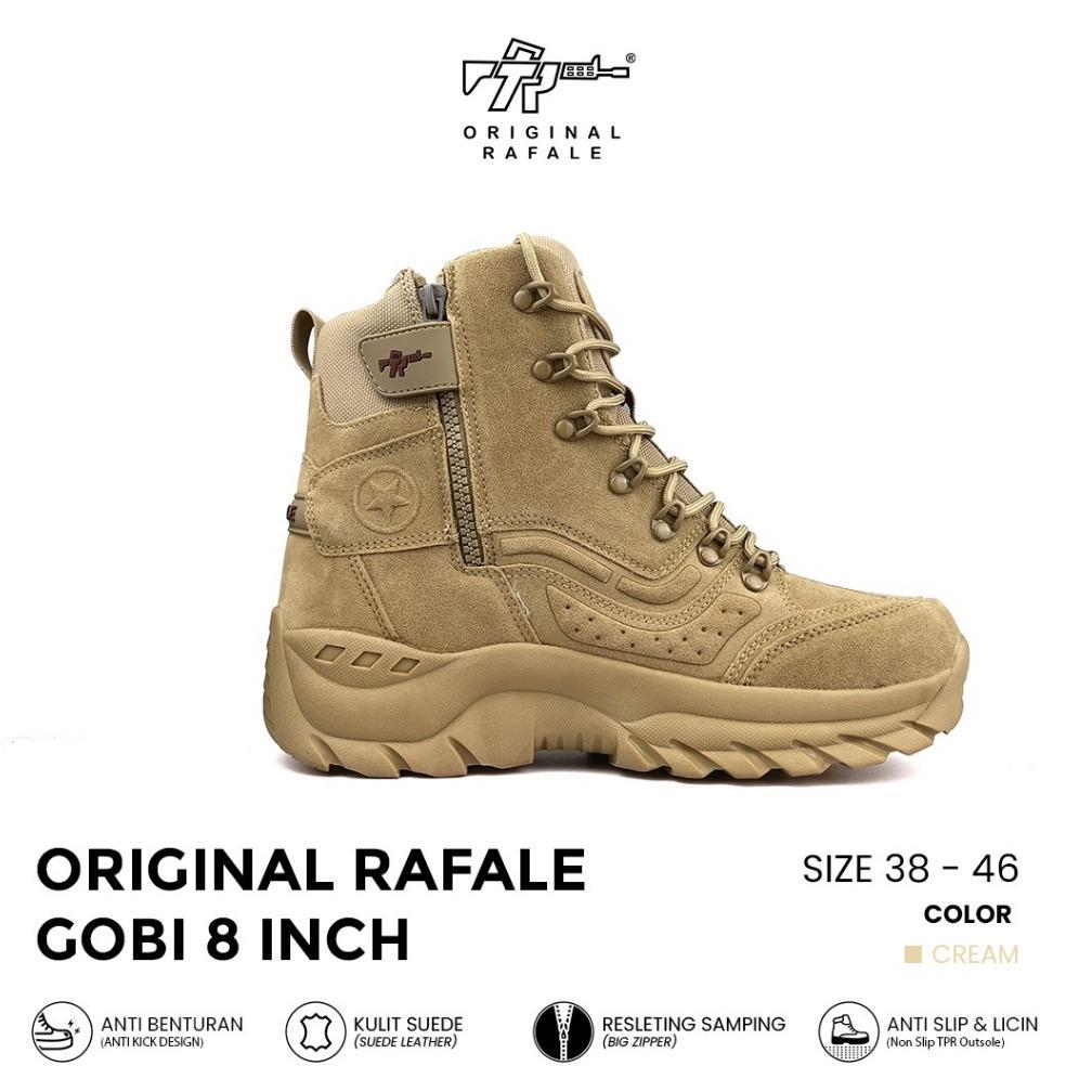 New Sepatu Tactical Boots Pria Original Rafale Gobi 8 Inci Tactical Boots - Gurun