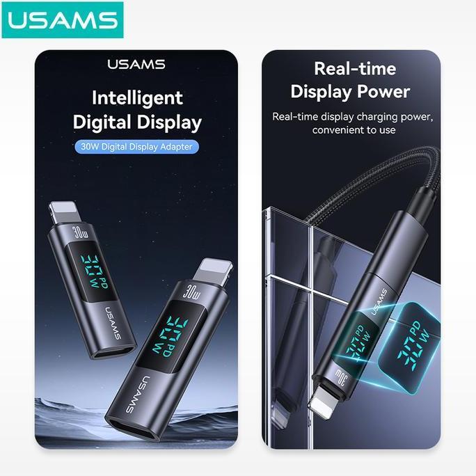 Murah Usams Au18 Adapter Converter Type C To Lightning