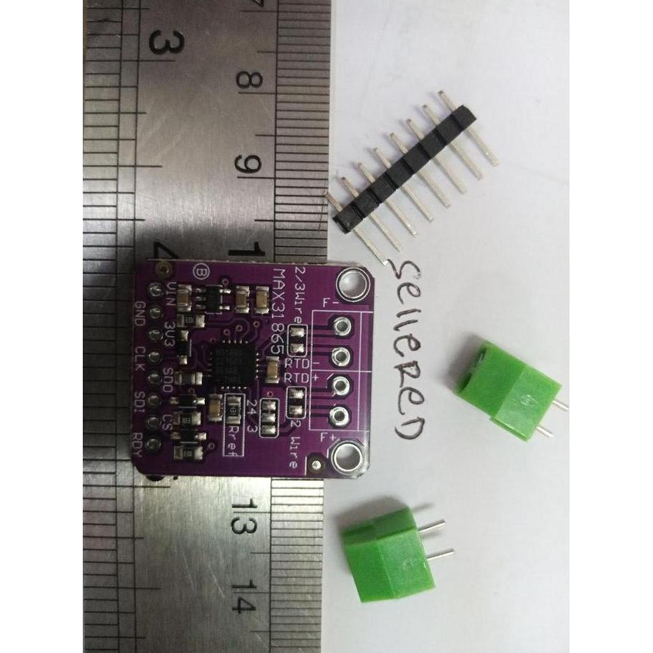 Lansungkirim- Modul Max31865 Temperature Pt100 Pt1000 Sensor Rtd To Spi Sensor