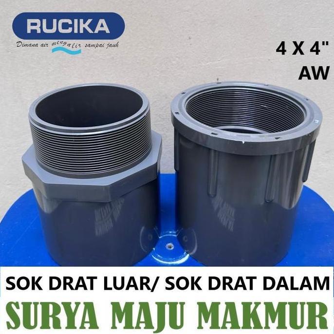 SOK DRAT LUAR 4 INCH RUCIKA AW DALAM VALVE SOCKET FAUCET SOCK SDL SDD