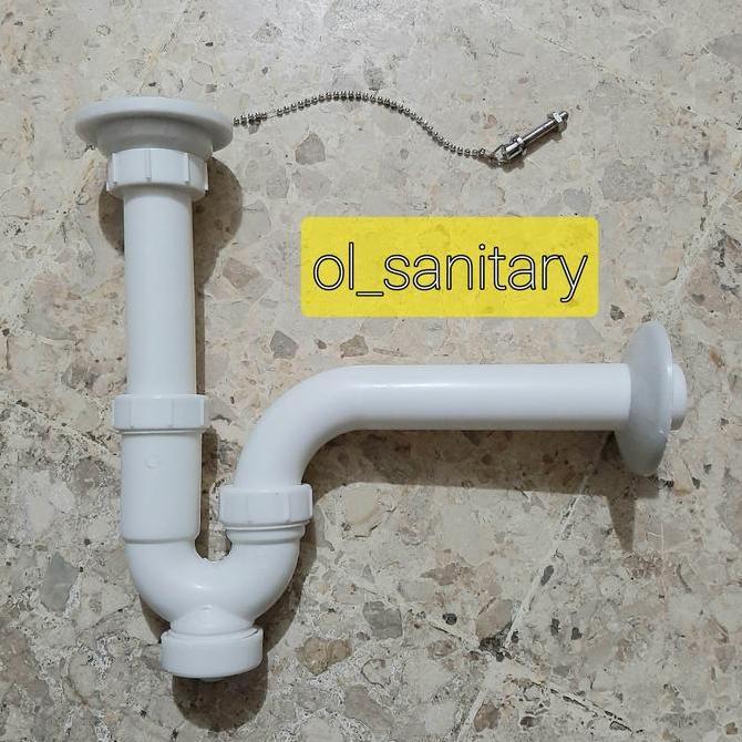 Instancodbisa- Sifon Angsa Pvc Pembuangan Wastafel Sifon Wastafel Sifon Leher Angsa Plastik Pvc