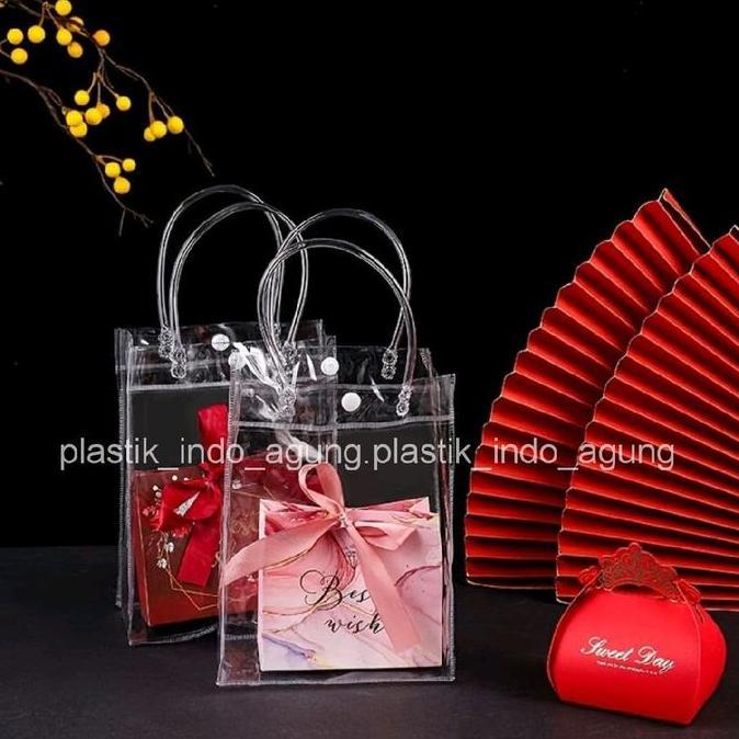 ~~~] Tas Mika PVC / Tas Mika PVC Transparan / Tas Bening / Tas Transparan / Tas Souvenir / Tas Mika 
