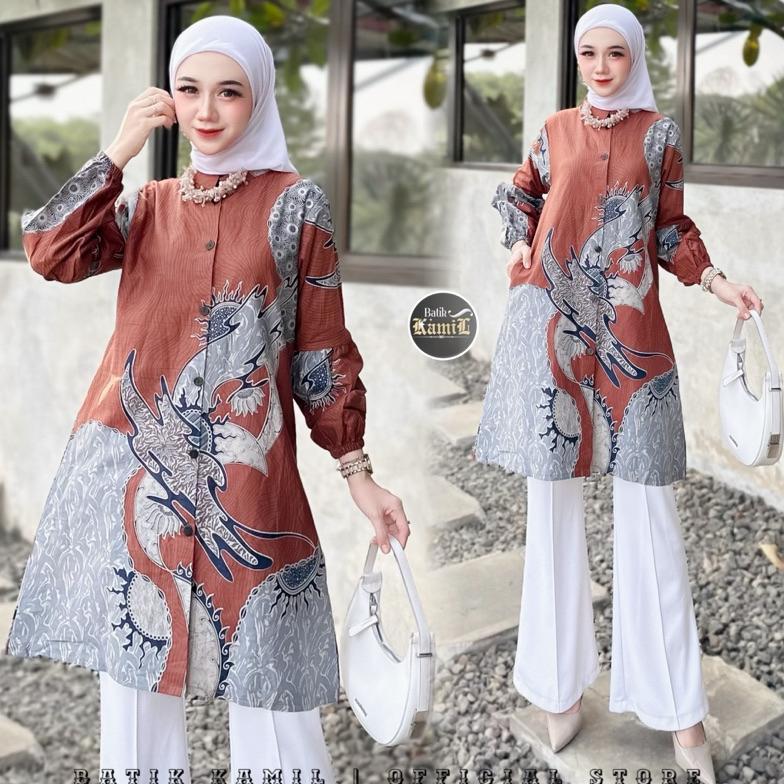 promo terbaru tunik batik wanita modern | atasan fashion wanita tunik busui friendly premium | baju 