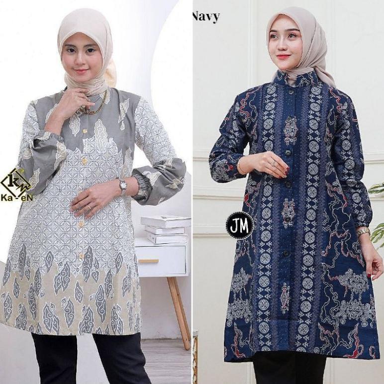 Hot Sale Tunik Batik | Tunik Batik Wanita | Tunik Batik Kantor | Tunik Batik Modern | Baju Tunik Mod