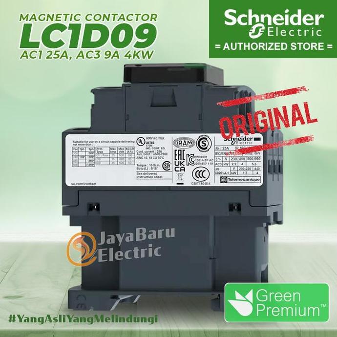 Lansungkirim- Schneider Kontaktor Contactor Lc1D09 24V 42V 48V 110V 220V 380V Lc1D09B7 Lc1D09D7 Lc1D