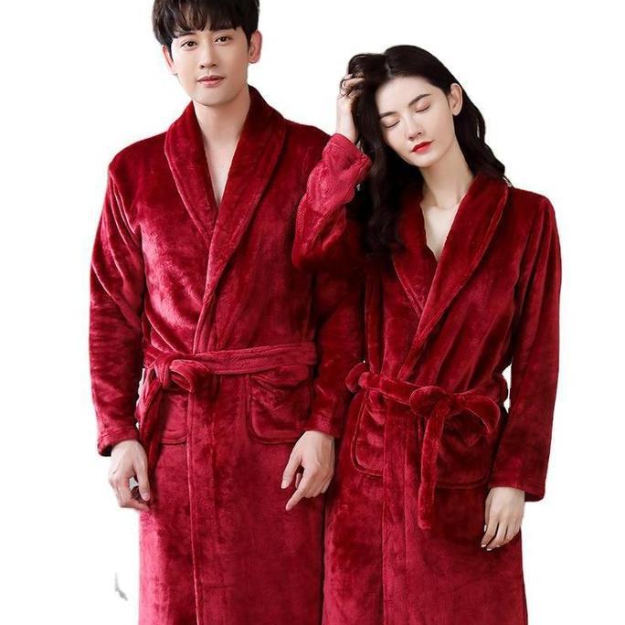 Instancodbisa- Kimono Handuk / Jubah Handuk / Baju Handuk Kimono Dress Bathrobe Couple Dewasa Pria  