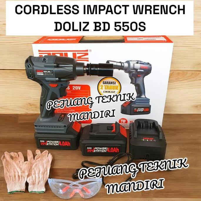 KIKYO DOLIZ BD 550S CORDLESS IMPACT WRENCH BRUSHLESS BD550S ALAT PEMBUKA BAUT DOLIZ BD 550 S