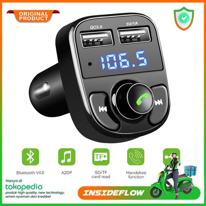 DR353 >> Blutooth Audio Receiver FM Bluetooth Bloototh Blutut USB Car Charger