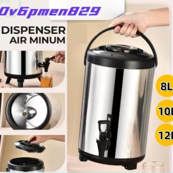 XEROCHA Termos Air Milk Tea Bucket Water 8 10 12 Liter/Drink Jar Termos Stainless