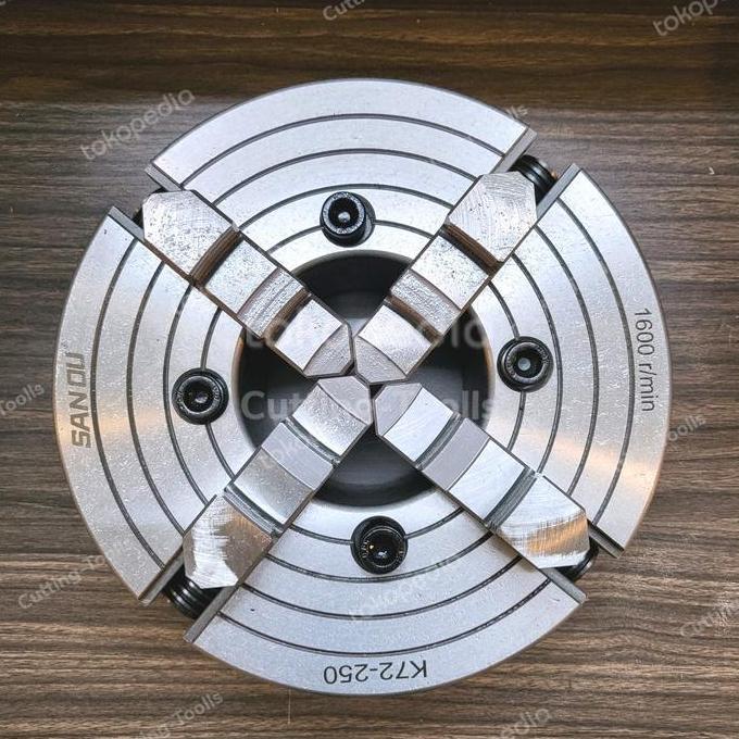 JHONCIE CHUCK BUBUT 10IN KAKI 4 CLAW BUBUT 4 JAW CATOK KEPALA BUBUT 10INCHI