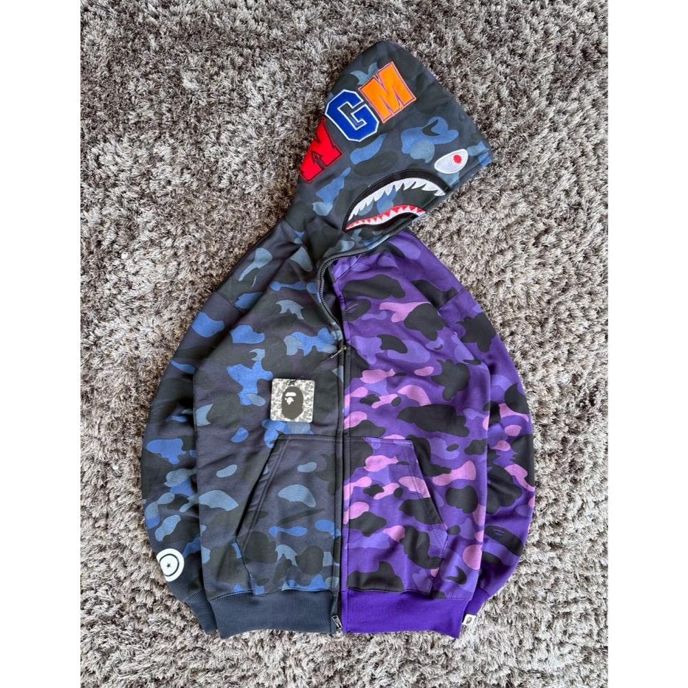 Sale JAKET FULL ZIPPER HOODIE BAPE SHARK WGM CAMO 1ST FULL BORDIR FULLPRINT
