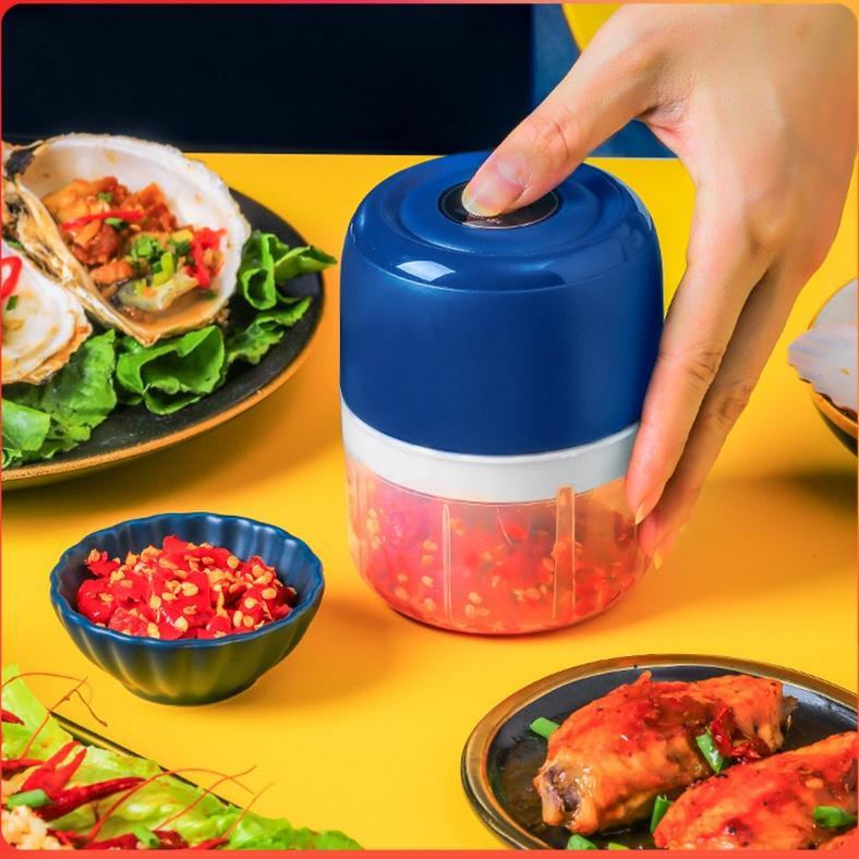 XEROCHA listrik Blender Daging Serbaguna Kapsul Portable 3 Mata Pisau 250ML / Blender Bumbu Mini / C