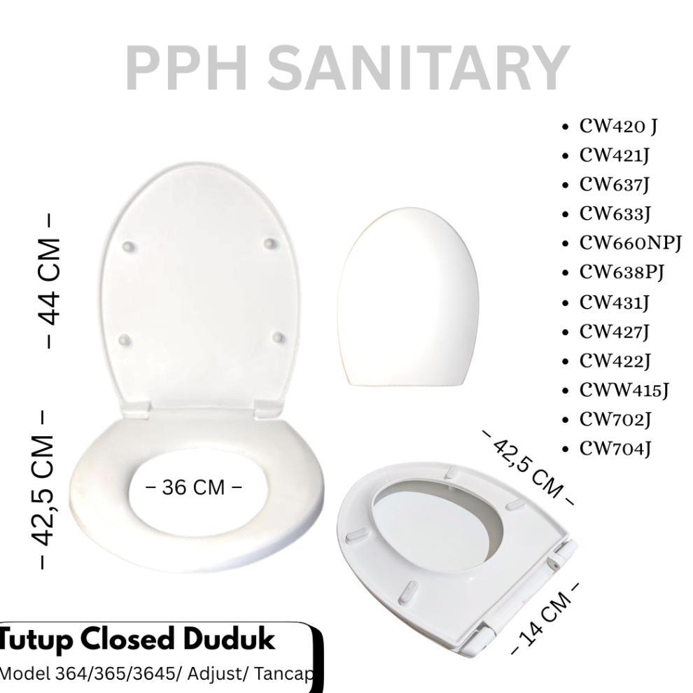 Tutup Kloset Duduk Tebal Model Toto Original // Tutup Closet / Kloset Duduk, Tebal / Universal / Toi