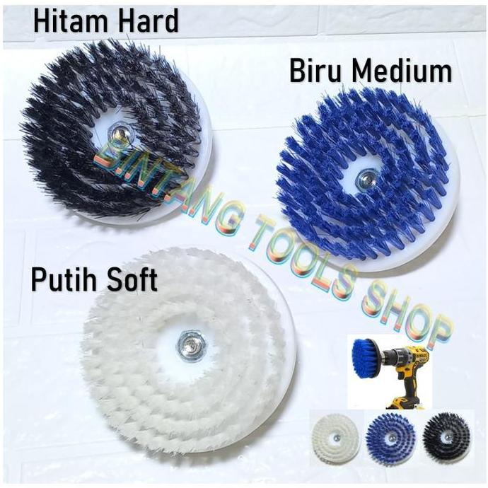 Bersihyuk- Sikat Mata Bor Untuk Sofa Dan Karpet Round Brush Sikat Lembut