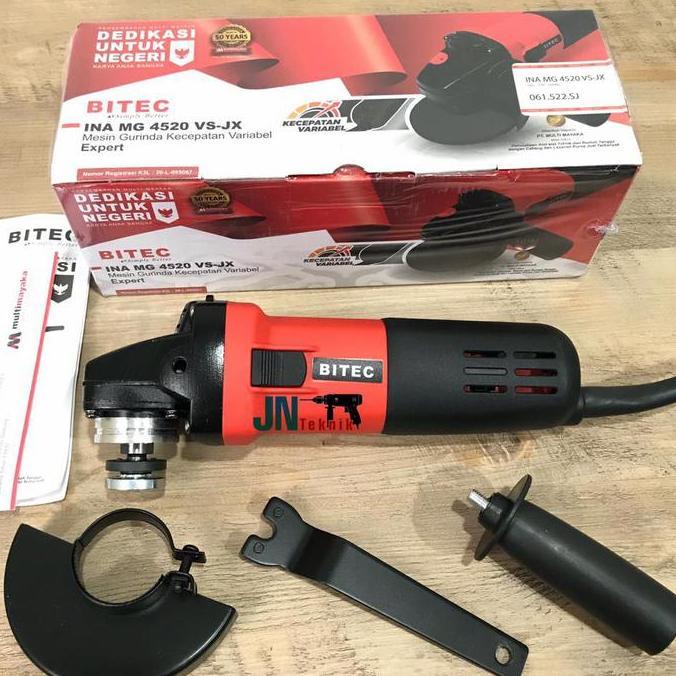 MESIN GERINDA 4 INCH VARIABLE SPEED BITEC INA MG 4520 VS-JX