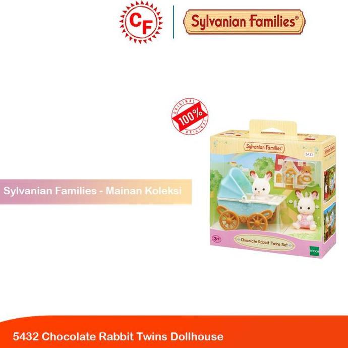 Sylvanian Families 5432 Chocolate Rabbit Twins Dollhouse
