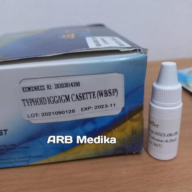 Typhoid Salmonella typhi Card IgG IgM Sky Test isi 25 Device