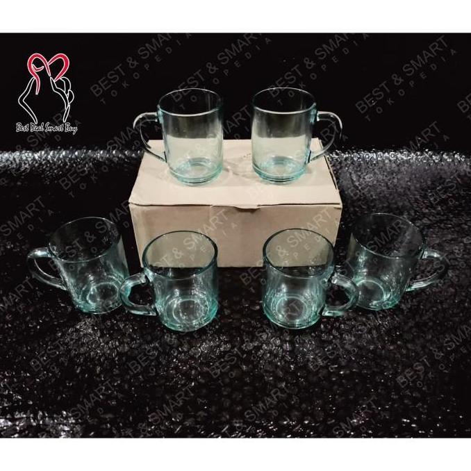 Bestone- Gelas kopi / teh gagang 250ml BBC 255 / Gelas Kopi Kaca Beling