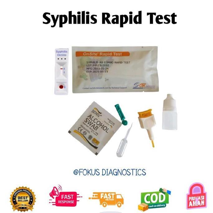 OnSite Syphilis Ab Combo Rapid Test - 1set Alat Uji Tp Sifilis Akurat Mandiri