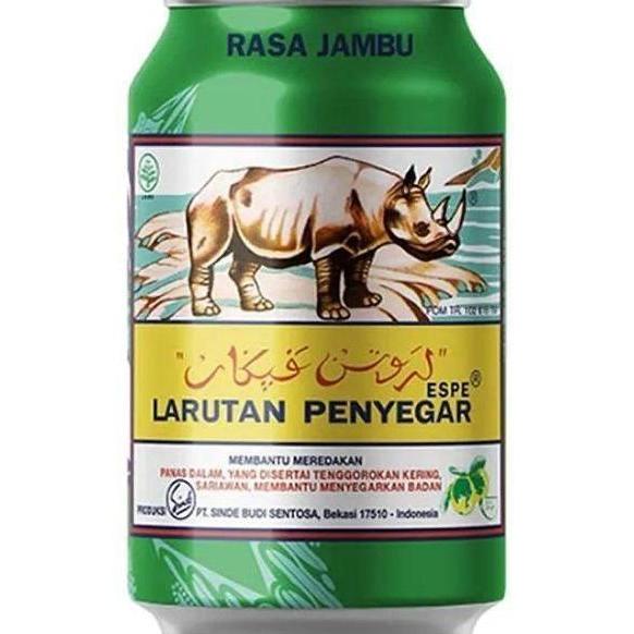 Larutan Cap Badak Kaleng Rasa Jambu Leci 1 Dus