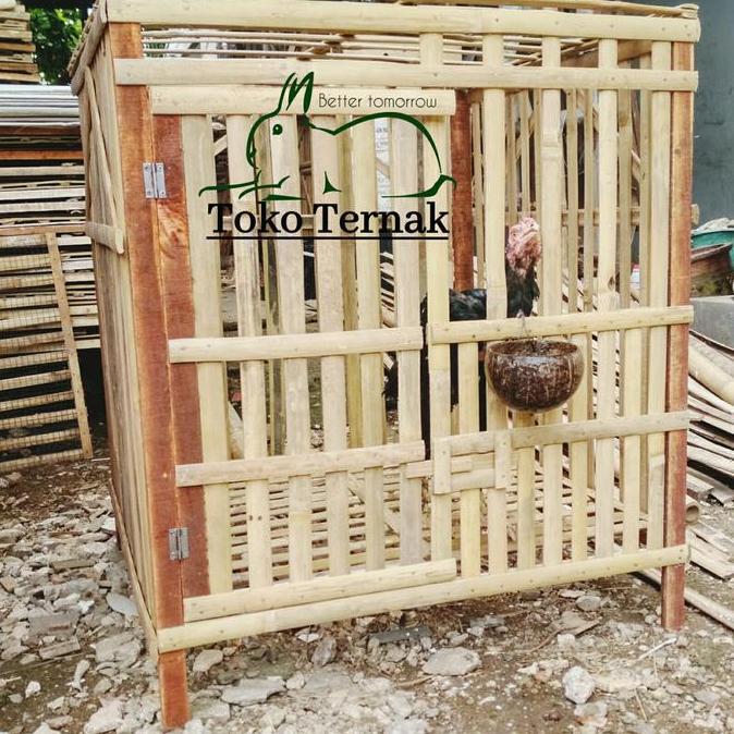 KANDANG AYAM BAMBU BONGKAR PASANG/RAKIT