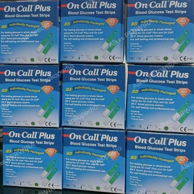 strip on call plus / strip gula darah on call plus