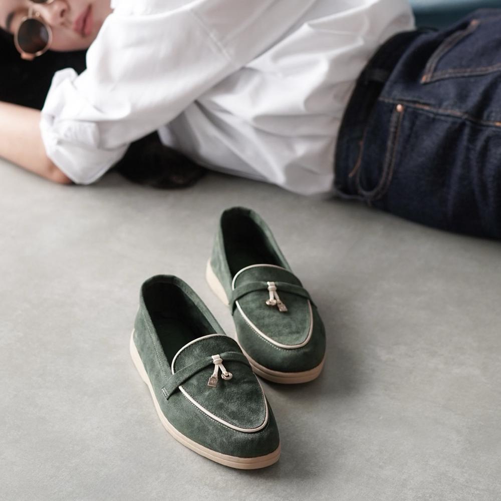 TERBARU SAVA | Clara Loafers Wanita Suede Korea