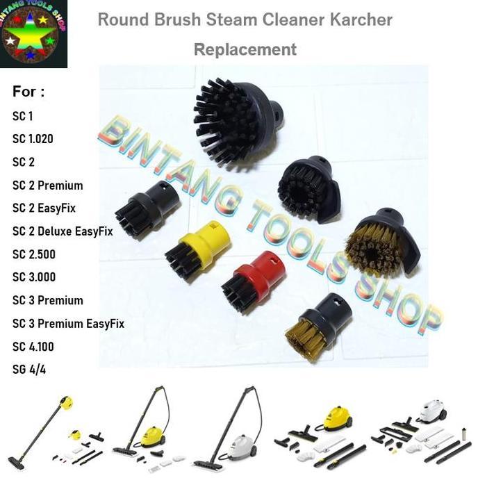 Bersihyuk- Karcher Round Brush Steam Cleaner Replacement For Sc1 Sc2 Sc3 Sc4 Sc5