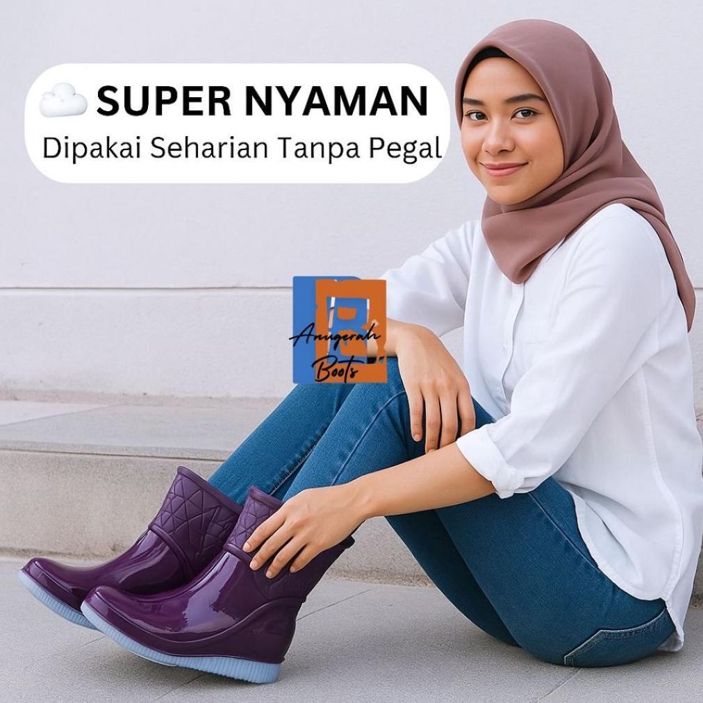 Discount Sepatu Karet Wanita | Sepatu Boots Wanita - Sepatu Boot Pendek