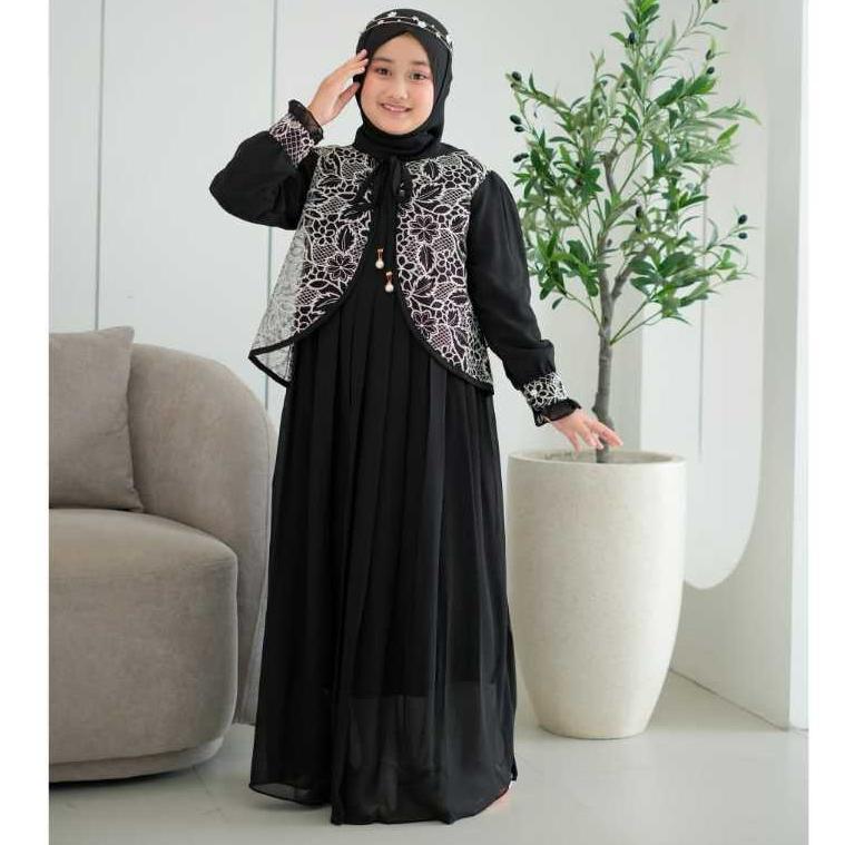 FREE ONGKIR [ALTAIR.KIDS] MAUDY DRESS SET DRESS ANAK PEREMPUAN PREMIUM DRESS ANAK PEREMPUAN MUSLIM I