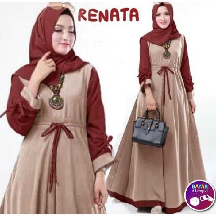 DISKON PRODUK DISKON 50% GAMIS RENATA WANITA TERBARU 2024 GAMIS WANITA DEWASA GAMIS WANITA MUSLIMAH