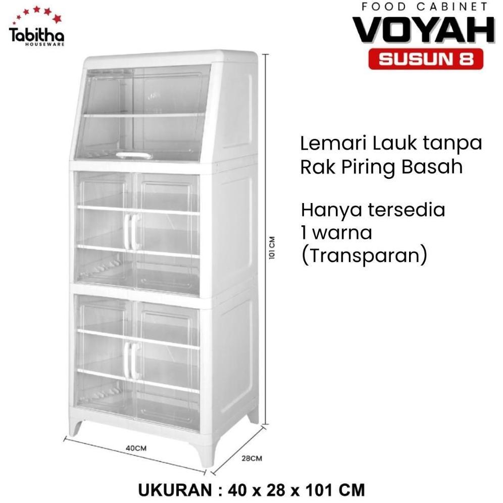 Unik Tabitha Voyah Dish Rack Rak Piring Plastik Lemari Dapur 3 Susun 5 Susun 6 Susun 8 Susun