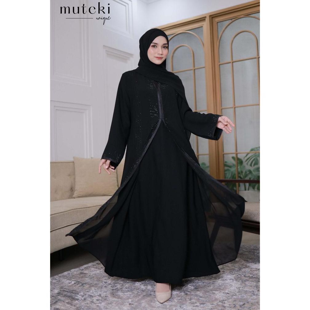 FREE ONGKIR [MUTEKI] SAMIRA ABAYA DRESS - ABAYA MUSLIMAH BY MUTEKI UNIQUE