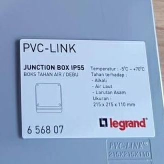 NEW Junction Box ip55 LEGRAND 656807 ukuran 215x215x110