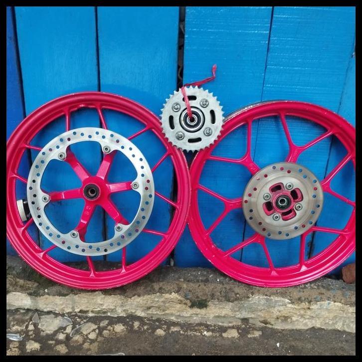TERBARU VELG PELEK VELEK DEPAN BELAKANG NAP GEAR HONDA SONIC 150 R ORIGINAL
