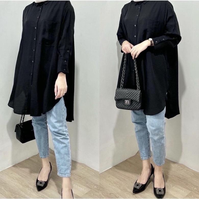 DISKON RD FASHION - LISA TOP / TUNIK BAJU ATASAN WANITA / KEMEJA OOTD / RAISA TUNIK QIRANI