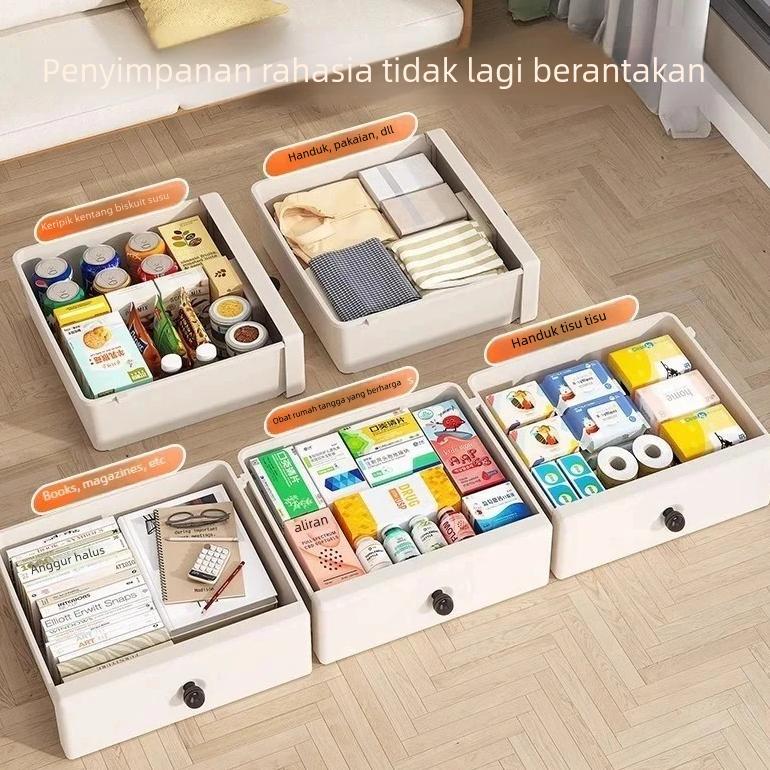 Murah Ladi Jenis Lemari Simpanan Lemari Plastik Multi Lapisan Pindah Klip Lemari Rumah Tidur Sempit 