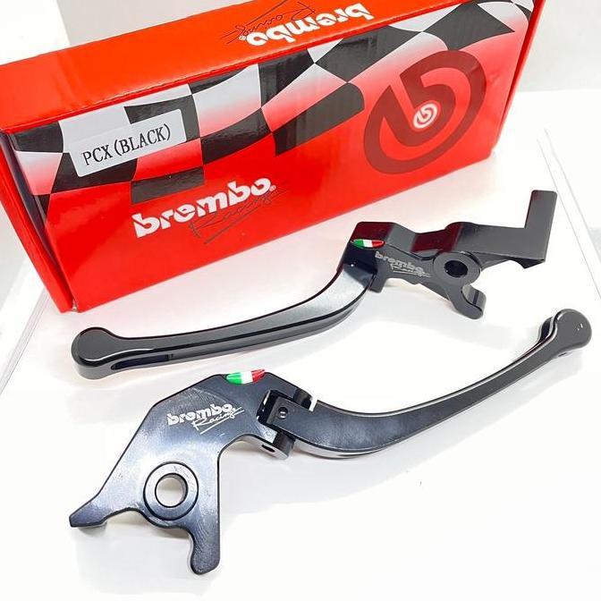 JHOZENUS Handle Rem Set Brembo Full CNC Lipat Black Stylo ABS - Vario160 ABS - PCX 150 160 - Adv 150