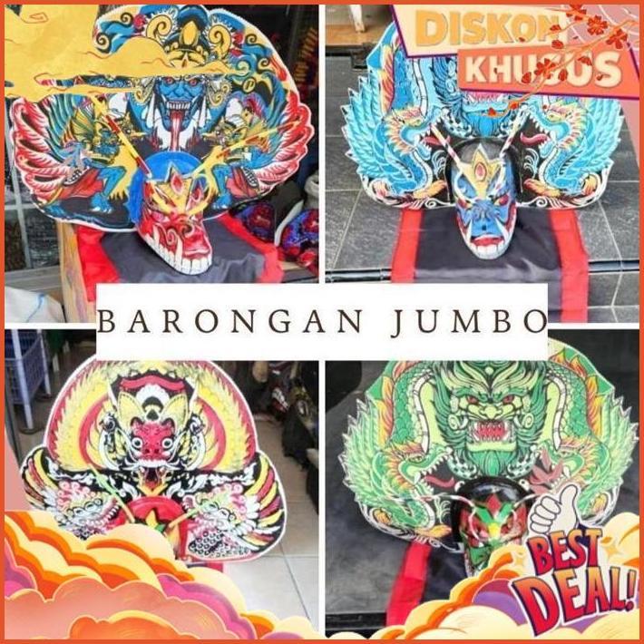 TERBAIK TODAY Asli Bagus Barongan Caplok Jumbo Anak Caplokan Devil Free Kemul Selimut Bantengan Jara