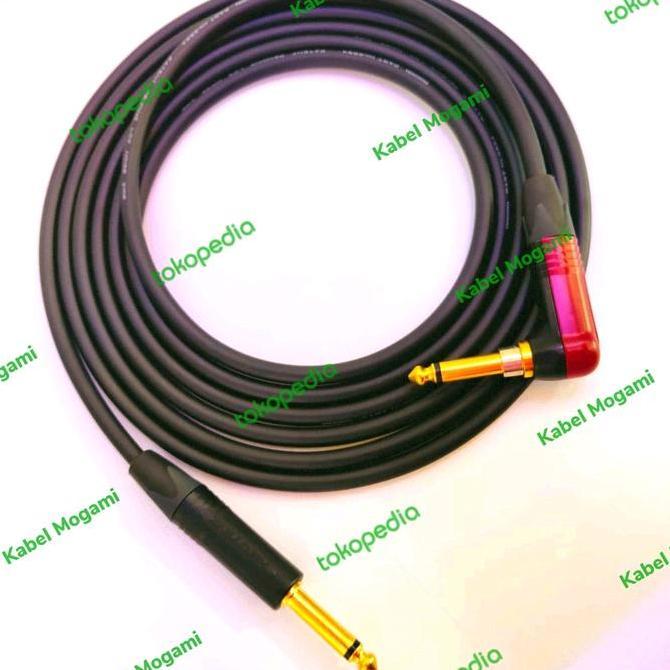 promo Mogami kabel gitar dan kabel  instrument mogami gold silent neutrik 2 meter warna hitam