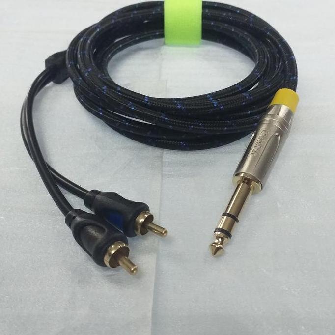 promo jack RCA to akai 6,3mm stereo cable 2,5meter audio soundsystem