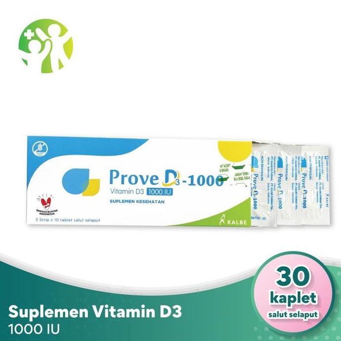 Fit- Prove D3 Tablet - Vitamin D3 1000 Iu - Suplemen Kesehatan