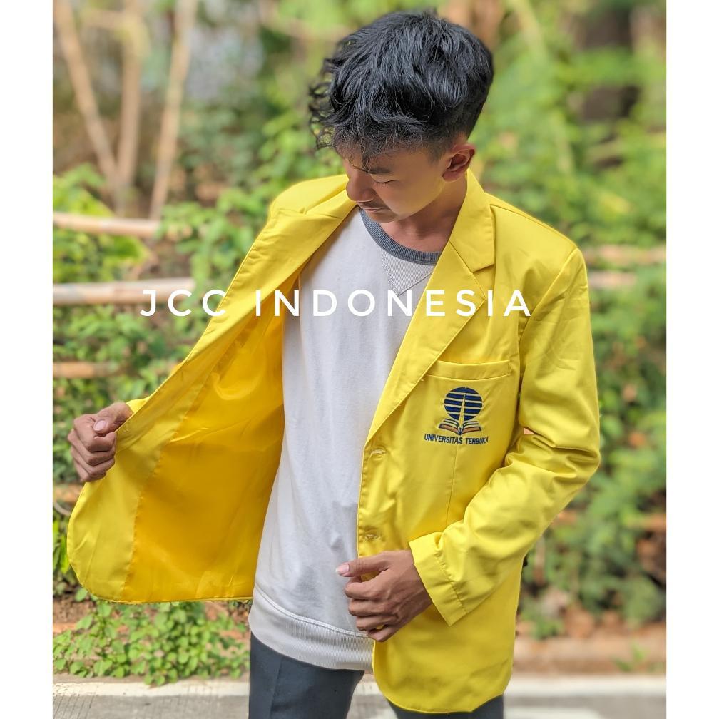 ORIGINAL JAS UT, ALMAMATER UNIVERSITAS TERBUKA, JAS ALMAMATER UT KUNING CERAH, BLAZER WAJIB TANYA ST